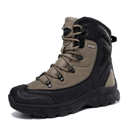 Men's mountain climbing motorcycle boots, outdoor hiking boots, CAMPING