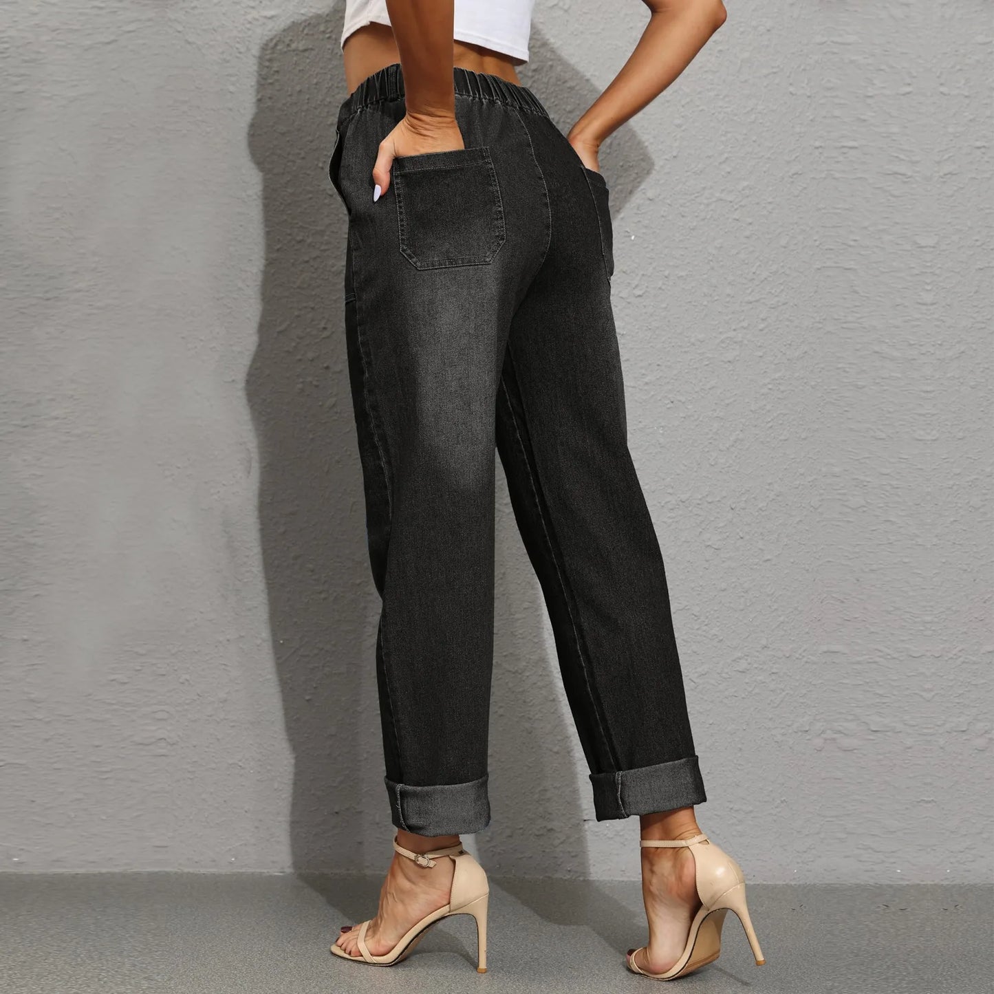 Women's Push Up Elastic Skinny Jeans Slim Fit Pants For Women Sweatpants Fashion Denim Pants Trousers