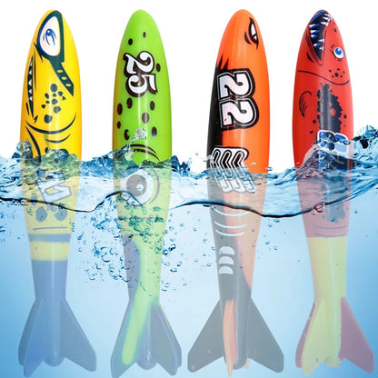 4Pcs Pool Games Sinking  Multicolor Underwater Diving