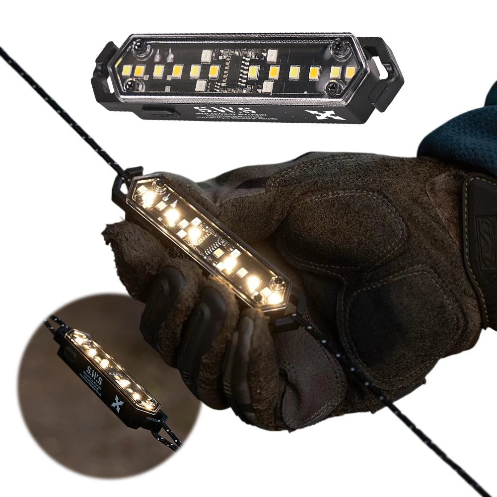 Tent Light Type-C Charging Tent String Lamp Dimming Wind Rope  Outdoor Camping Picnic