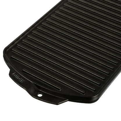 Seasoned Cast Iron Reversible Grill/Griddles are Durable for High-Temperature Cooking and Grilling