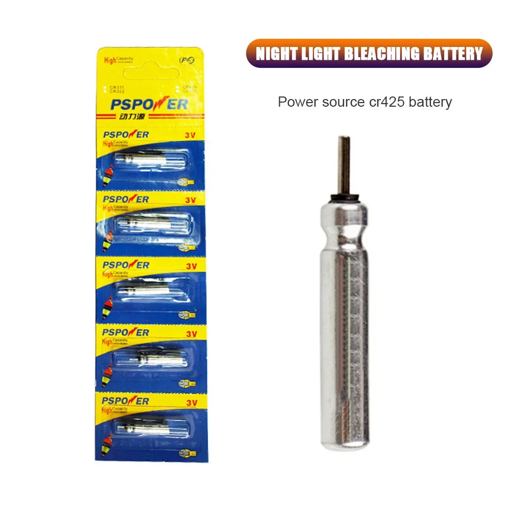 1-20PCS Night Fishing Floats 3.6V Lithium Battery