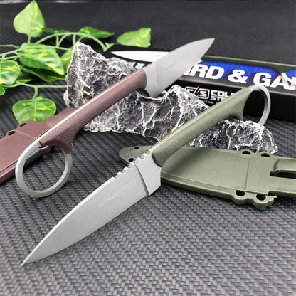 Straight Knife Nylon Handle Blade Sharp Cutting Multi-functional Camping Tool