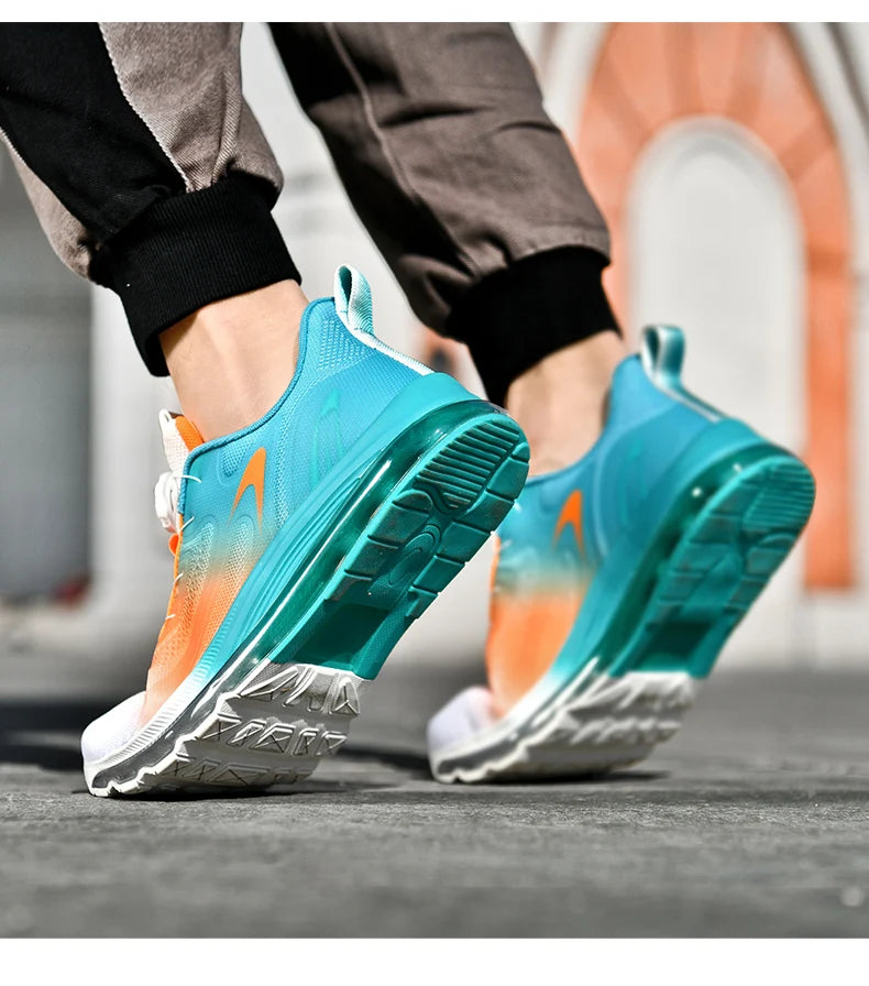 Men's shock-absorbing sports shoes, men's anti slip walking shoes, lightweight and breathable running shoes, sports and fitness