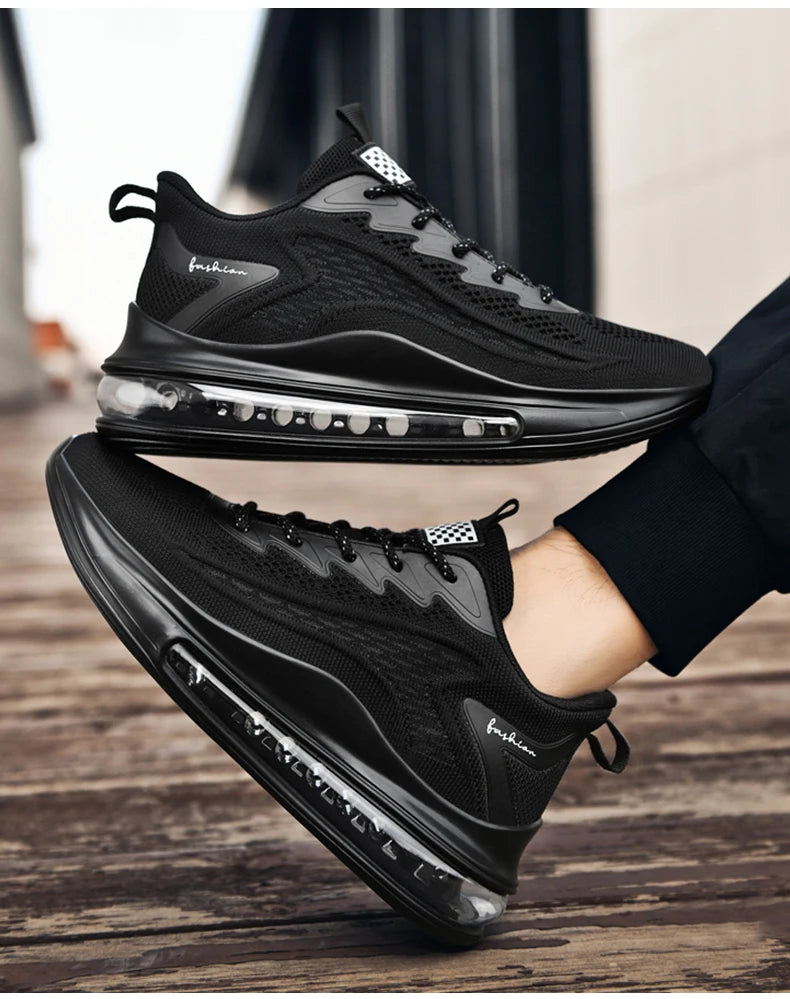 Men's air running shoes, tennis walking shoes, breathable and non slip running shoes