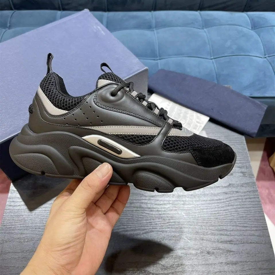 Men Running Shoes Outdoor Women Road B22 Casual Jogging Sneakers Cushioned Stretch Thick-Soled Marathon Shoes