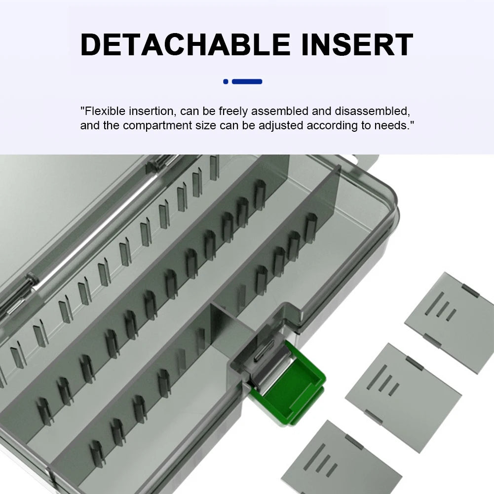 Fishing Tackle Box Large Capacity Waterproof Hook Storage Lure Bait Tray