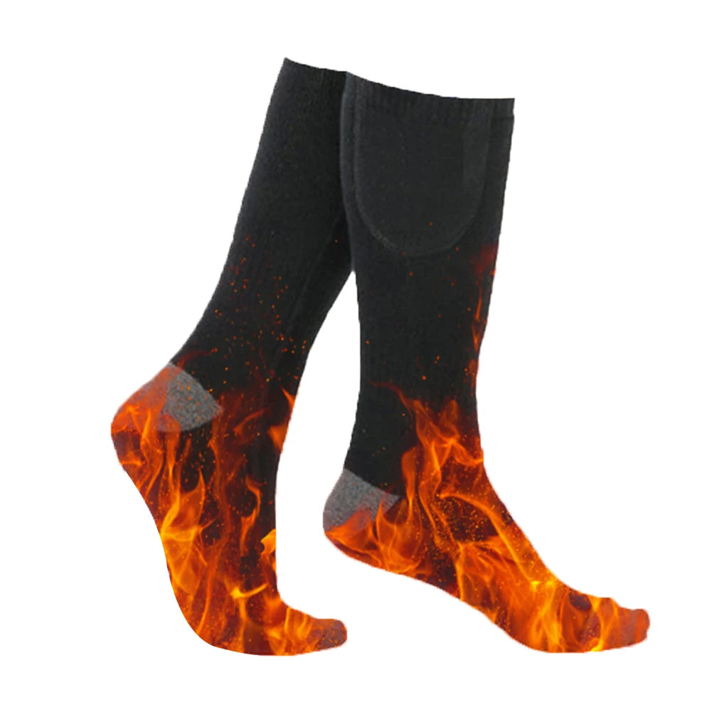 Electric Heated Socks 3 Level Temperature Cold-Proof Foot Warmers Outdoor Skiing Hiking