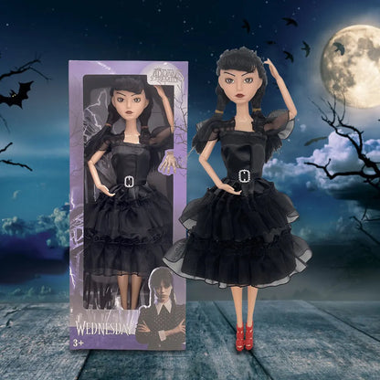 Wednesday Addams Figure Cute Toy Addams Family Doll Model Children's Soothing Toys Birthday Christmas Gifts