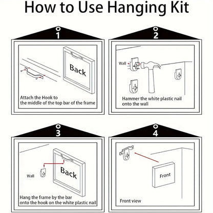 3 Panel Canvas Wall Art - Snow Mountain HD Modern Home decor, living room ,1.5 inch chunky wood frame