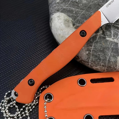 Portable Small Straight Knife Steel Blade Nylon Fiber Handle Outdoor Camping Survival Hunting Knife