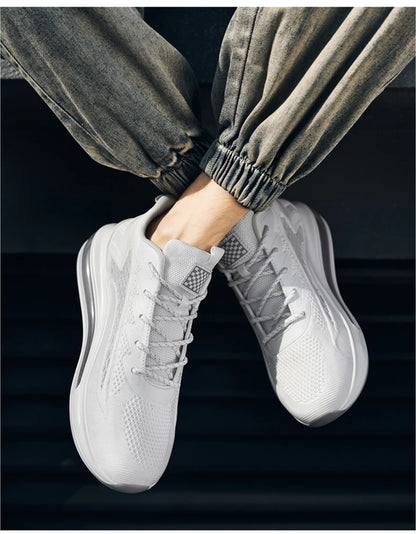 Men's air running shoes, tennis walking shoes, breathable and non slip running shoes