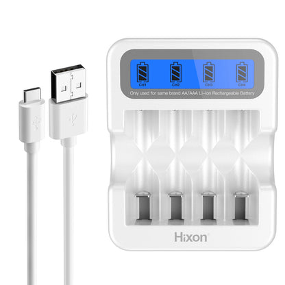 1.5V AA & AAA Lithium Ion Rechargeable Battery For Multiple uses 4 piece