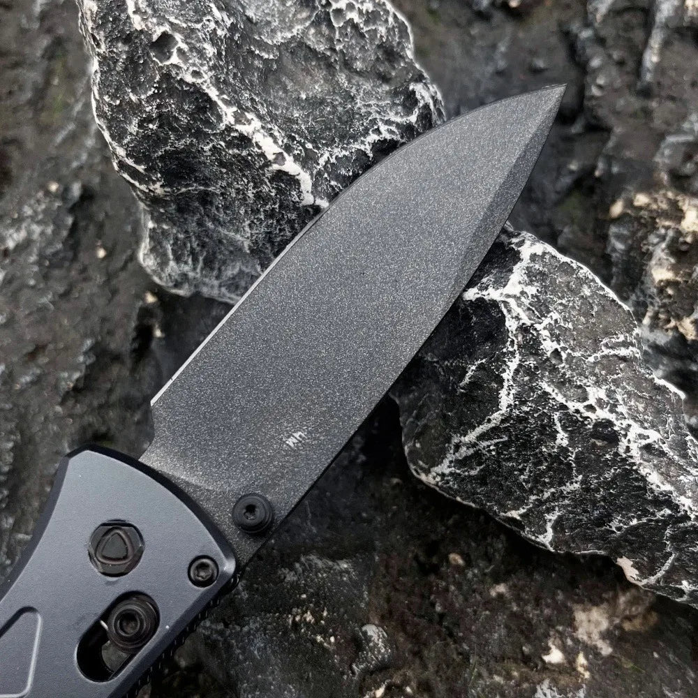 Portable Folding Knife  Steel Blade Aluminum Handle Outdoor Camping hunting