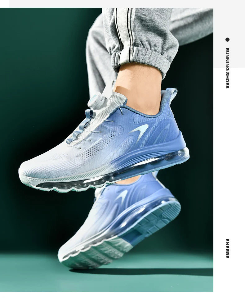 Men's shock-absorbing sports shoes, men's anti slip walking shoes, lightweight and breathable running shoes, sports and fitness