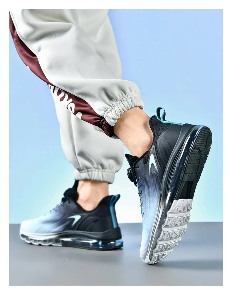 Men's shock-absorbing sports shoes, men's anti slip walking shoes, lightweight and breathable running shoes, sports and fitness