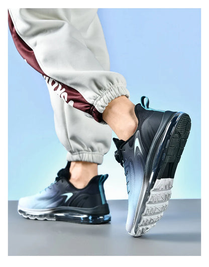 Men's shock-absorbing sports shoes, men's anti slip walking shoes, lightweight and breathable running shoes, sports and fitness