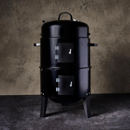 16 Gallon, Double Open-Ended Barrel Durable, High-Temperature Powder Coat Rated Up To 900 Degrees