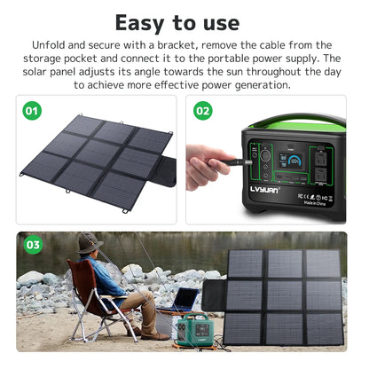 200W/400W Solar Panel Outdoor Power Station Solar Panel With Solar Output