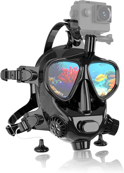 Full Face Dive Mask Support Diving & Snorkeling Scube Mask