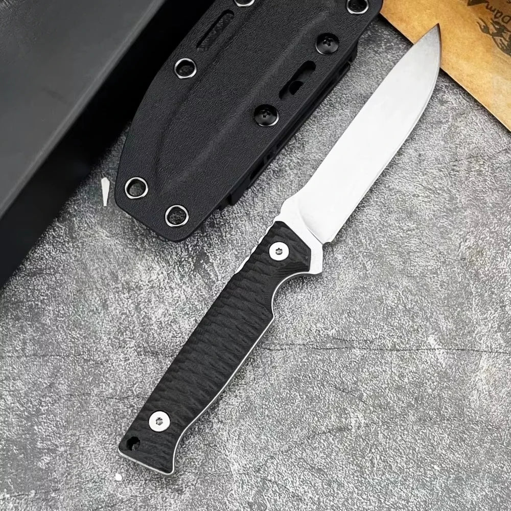 High Hardness Straight Knife Steel Blade Handle Outdoor Camping Survival Hunting Knife Cutting Knife