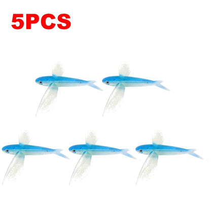1-10PCS Fishing Lure Bait Soft Bait Tuna Lures Pink Trolling Bird Shaped Teaser For Fishing Tackle