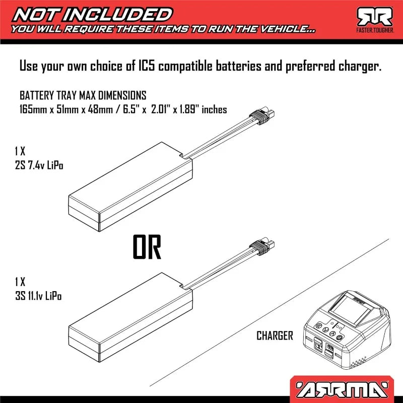 RC Truck 1/10 Granite 4X4 223S BLX BRUSHLESS Monster Truck.