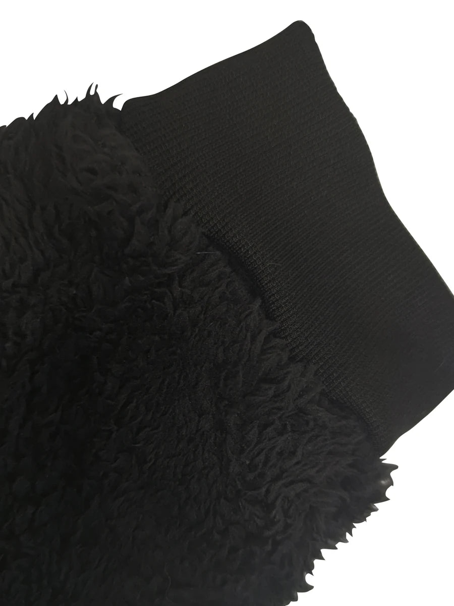 Men’s Sweatshirt Long Sleeve Crew Neck Furry Casual Pullover Hoodie Warm Streetwear