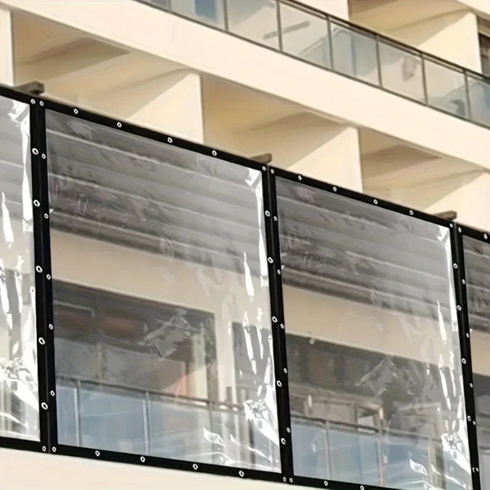 Transparent Waterproof Tarp for Tents, Porches, and Yards
