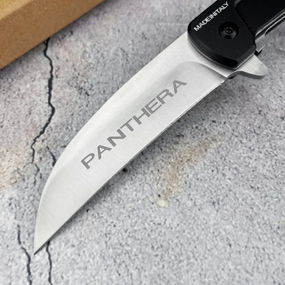 Outdoor Camping  Pocket Knife Steel Blade  Aluminum Handle Tactical Hunting Knife Wilderness Survival Knife