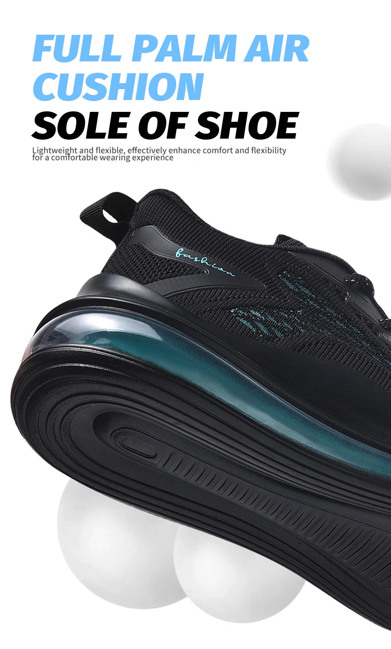 Men's air running shoes, tennis walking shoes, breathable and non slip running shoes