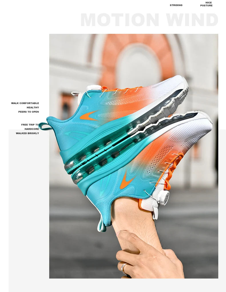 Men's shock-absorbing sports shoes, men's anti slip walking shoes, lightweight and breathable running shoes, sports and fitness