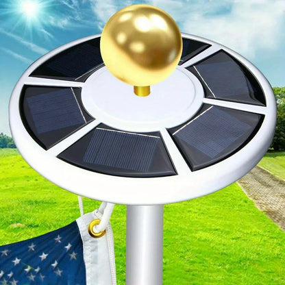 Outdoor Solar Lights: Ideal for Flagpoles, Camping Tents, Gardens, Umbrella Tops - Waterproof & Durable