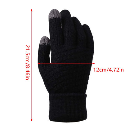 Touch Screen Cold Weather Gloves Daily Outdoor Snow Gloves for Cycling Running Driving Hiking MIAO-US