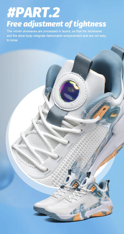 Men's basketball shoes walking and running shoes breathable and comfortable men's sports shoes trendy and fashionable basketball