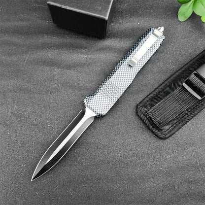 Carbon Fiber Folding Knives 440c Blade Zinc Alloy Handle Camping Survival Durable Multitools