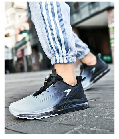 Men's shock-absorbing sports shoes, men's anti slip walking shoes, lightweight and breathable running shoes, sports and fitness