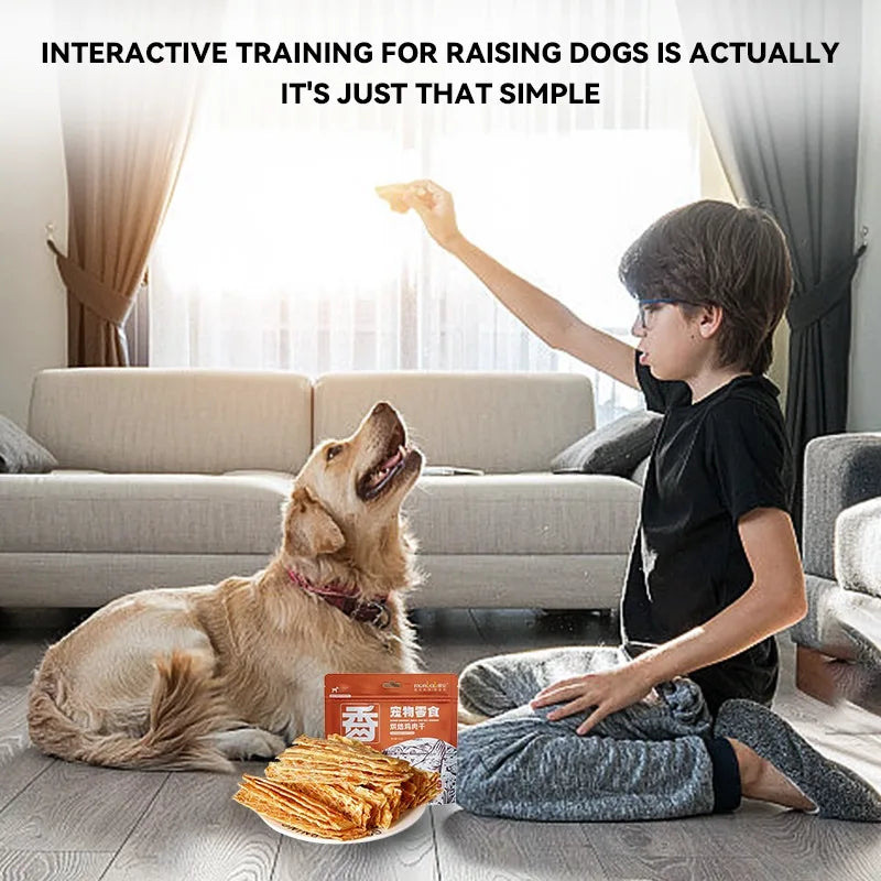 Dog Snacks Dried Chicken Breast Fresh Flavorful Thin Crispy Dog Training