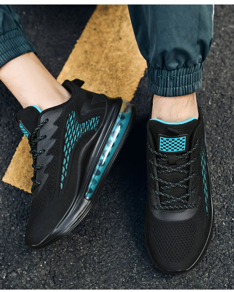 Men's air running shoes, tennis walking shoes, breathable and non slip running shoes