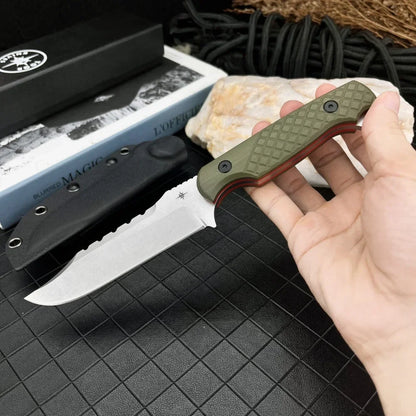 Portable Straight Knife Steel Blade Handle, Outdoor Camping Wilderness Survival Hunting Knife Men's Gift