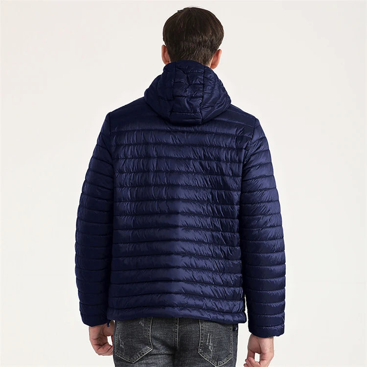 Lightweight Puffer Down Jackets for Men, Warm Parka, Windproof Coat, Casual Outerwear, Autumn and Winter Fashion Jacket