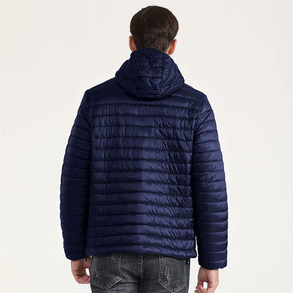 Lightweight Puffer Down Jackets for Men, Warm Parka, Windproof Coat, Casual Outerwear, Autumn and Winter Fashion Jacket
