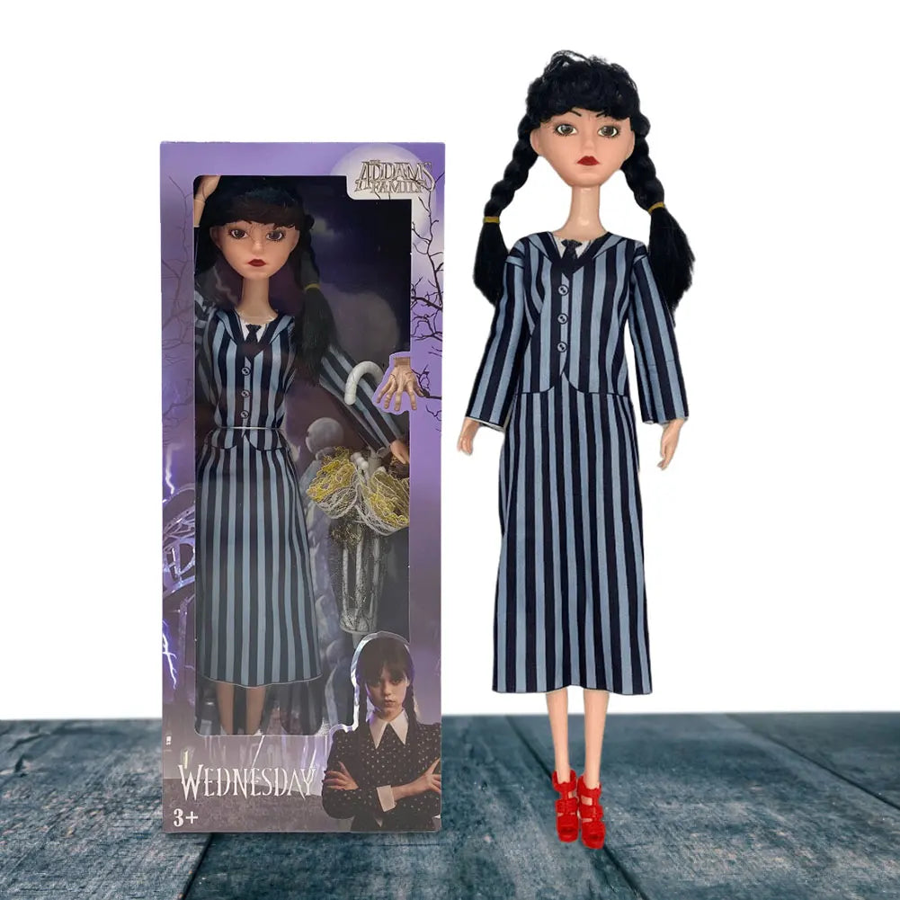 Wednesday Addams Figure Cute Toy Addams Family Doll Model Children's Soothing Toys Birthday Christmas Gifts