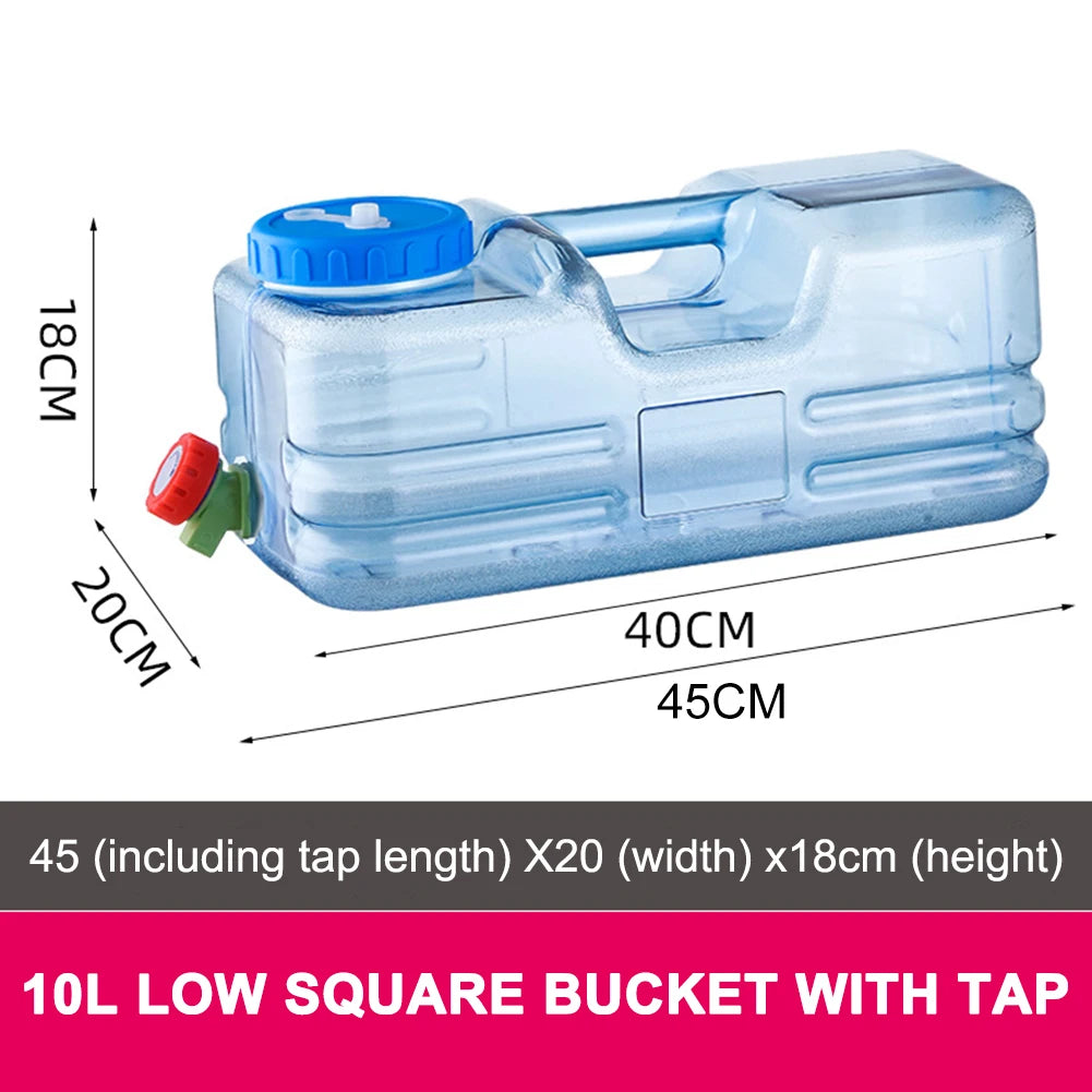 5.5L/10L Water Tank Container No Leakage with Faucet Camping Car Water Container