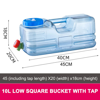 5.5L/10L Water Tank Container No Leakage with Faucet Camping Car Water Container