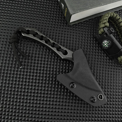 Fixed blade One Small Straight Knife Outdoor Axe Powder Ink Steel portable hunting