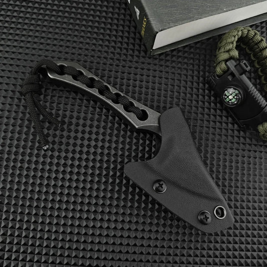 Fixed blade One Small Straight Knife Outdoor Axe Powder Ink Steel portable hunting