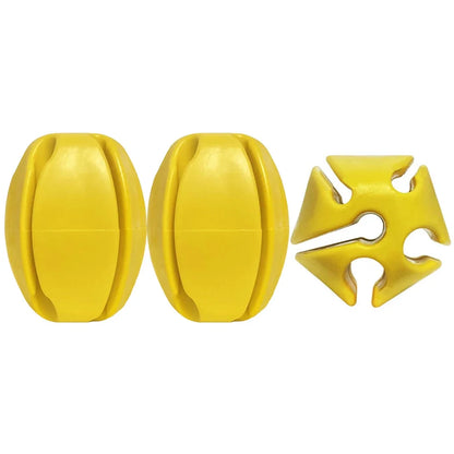 3pcs Silicone Fishing Rod Holder Ball Straps 5 Hole Lightweight Fishing Tackle Ties