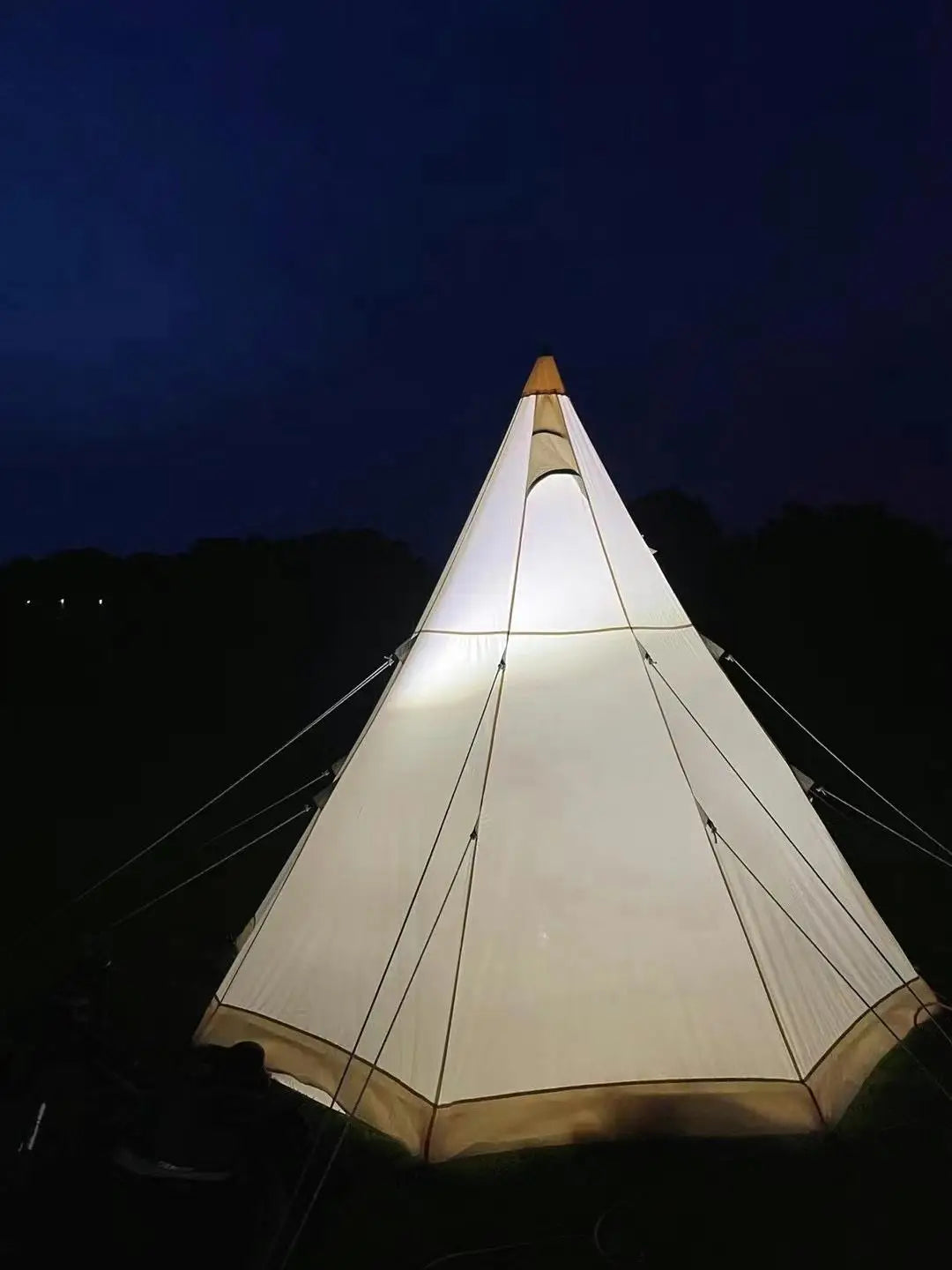 Bell Tent 9.85ft Glamping Tent, Camping, Hiking,Canvas Tent with Aluminum Pole.