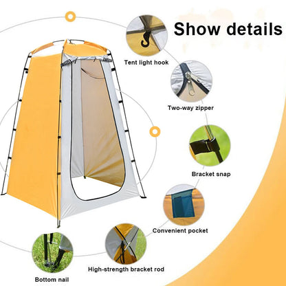 Portable Privacy Shower Outdoor Waterproof Changing Room Shelter for Camping Hiking Beach Toilet Shower Bathroom